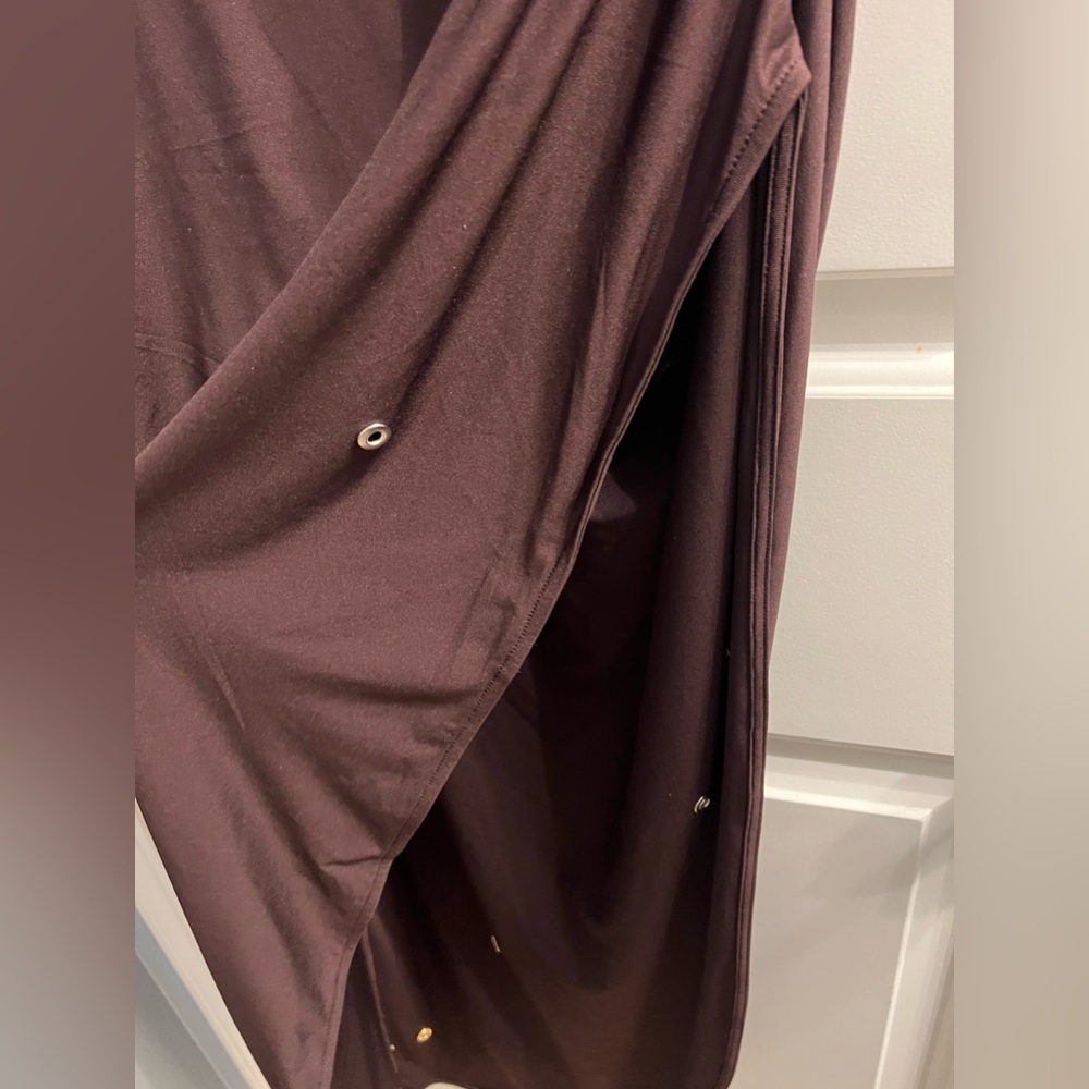EYELET-DETAIL ASYMMETRIC DRESS NO OFFERS - Picture 9 of 10